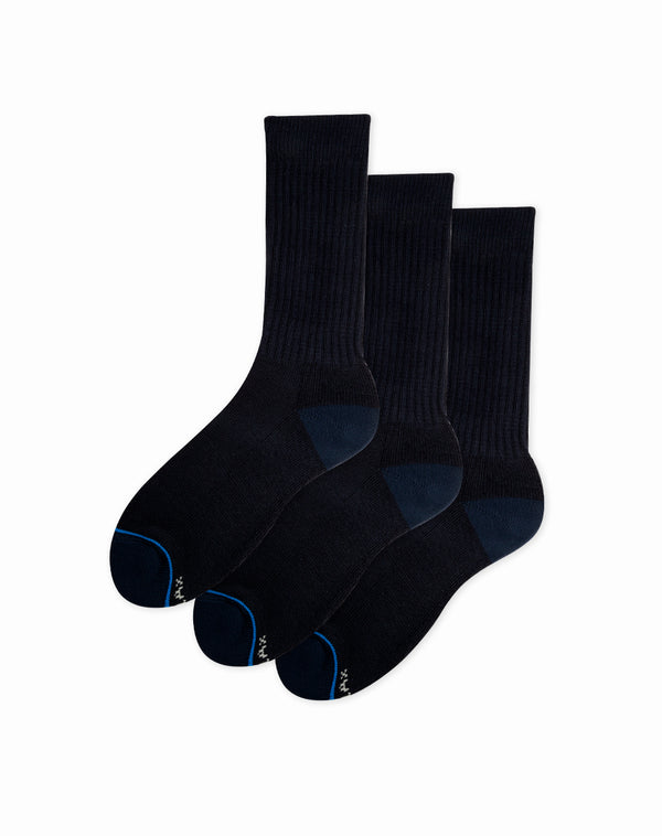 Medias para hombre largas paquete x3 unds azules