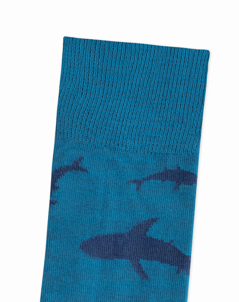 Medias para hombre largas  azules con tiburones